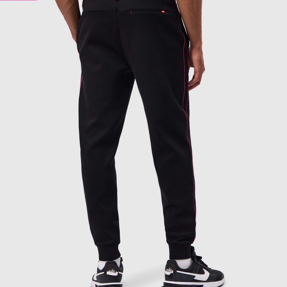 Psycho Bunny Black Joggers with Subtle Red Accent - Picture 4 of 5